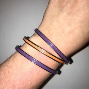 Purple and Orange Bangles